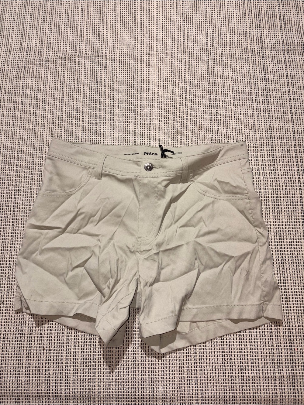PRANA Women's Stretch Zion Halle Short Size 10 In Stoned